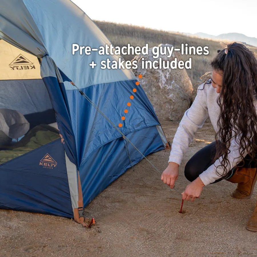 Late Start Backpacking Tent Lightweight Two Man Camping Tent Shelter with Quickcorners Aluminum Poles Waterproof Poly Fly Updat