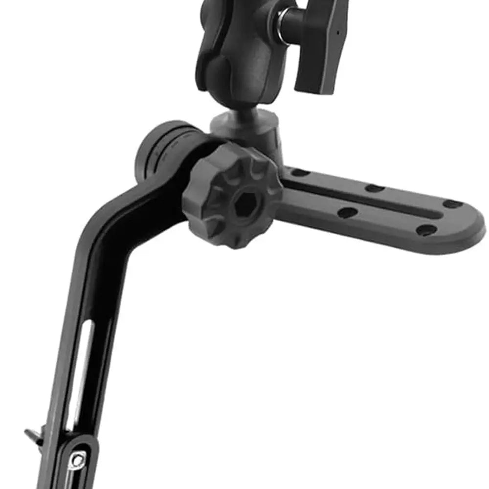 1.5" Ball Kayak Fish Finder Mount with Transducer Mounting Arm, Marine Electronic Mount Plate with Low Profile Track, Compatible