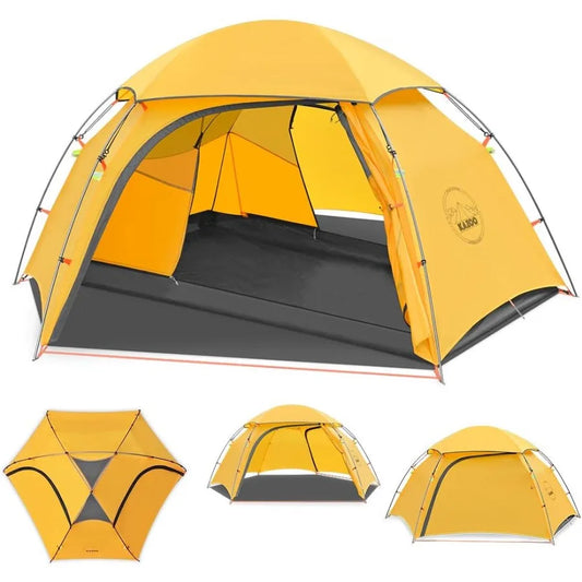 Ultralight Waterproof Backpacking Tent For 1-2 Persons Aluminum Frame