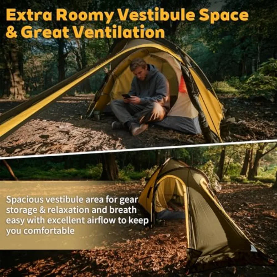 Lightweight Waterproof Backpacking Tent for Outdoor Adventures