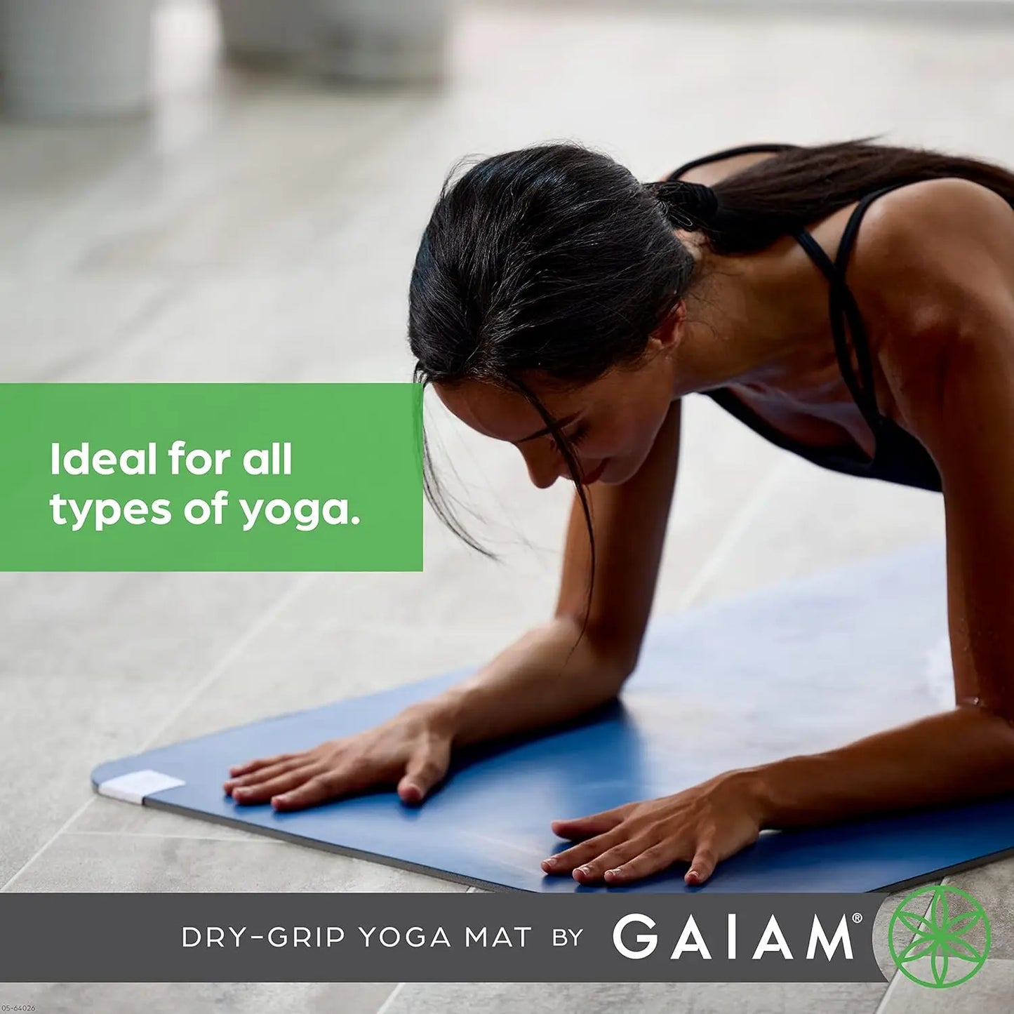 5mm Thick Non-Slip Yoga Mat for Hot Yoga, Pilates & Fitness - Cushioned Support, 68x24 Inches
