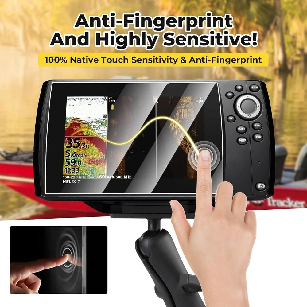 Screen Protector for Humminbird Helix 7 GPS G2 G2N G3 G3N G4 G4N GPS 7-Inch Fish Finder Screen Touchscreen Protective Cover, HD