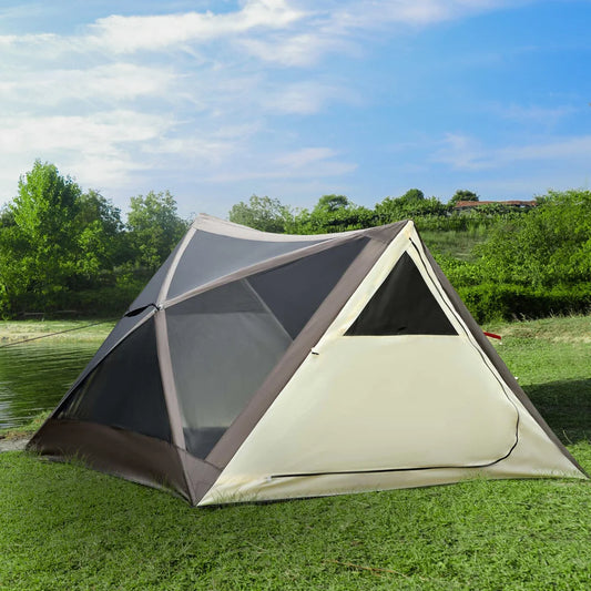 Automatic Pop Up Camping Tent With Rainfly And Mesh Windows