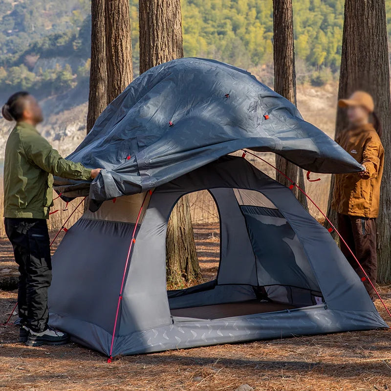 Bisinna Camping Tent Waterproof Double Layer Lightweight Portable Outdoor