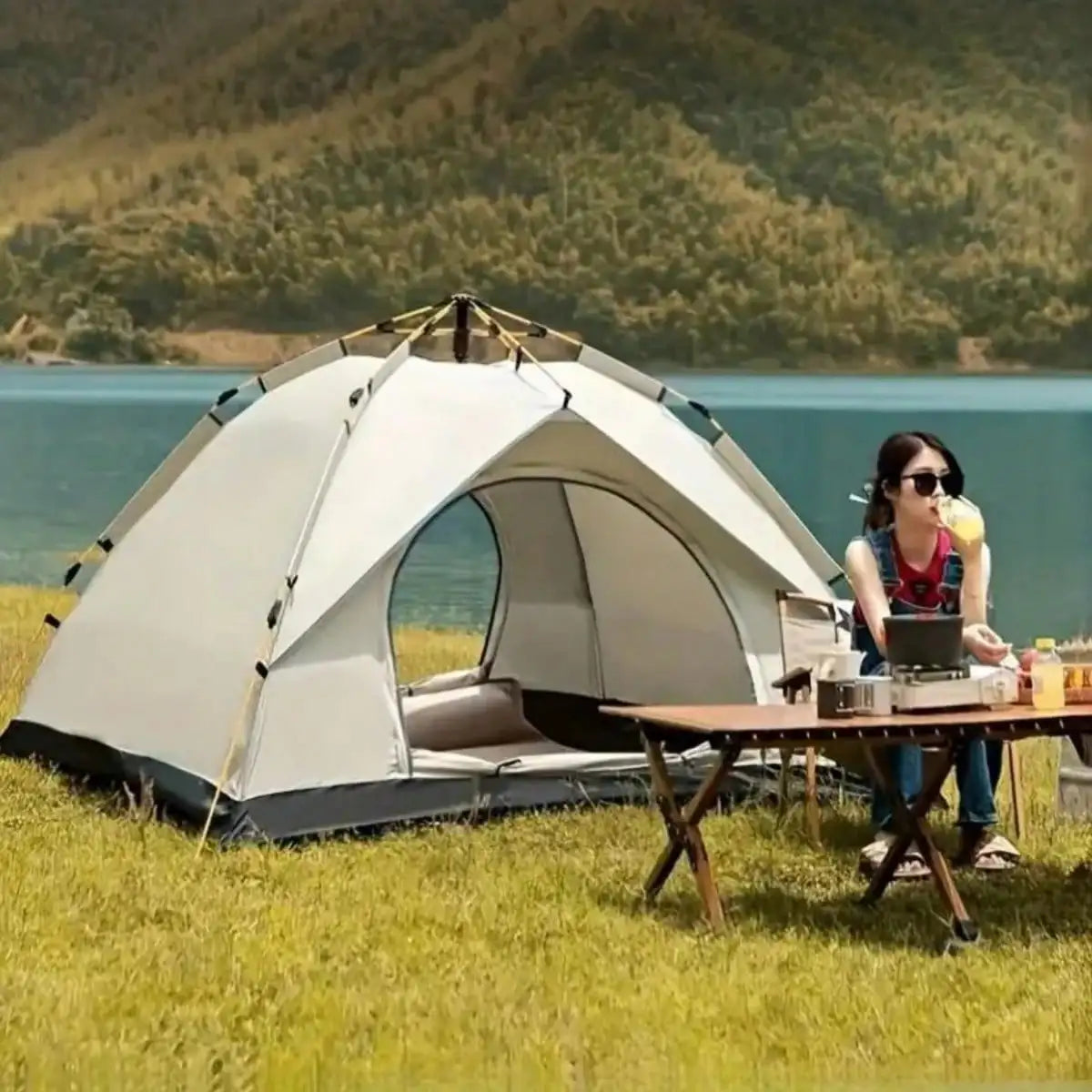 Automatic Quick-Open Camping Tent Rainproof For Outdoor Use