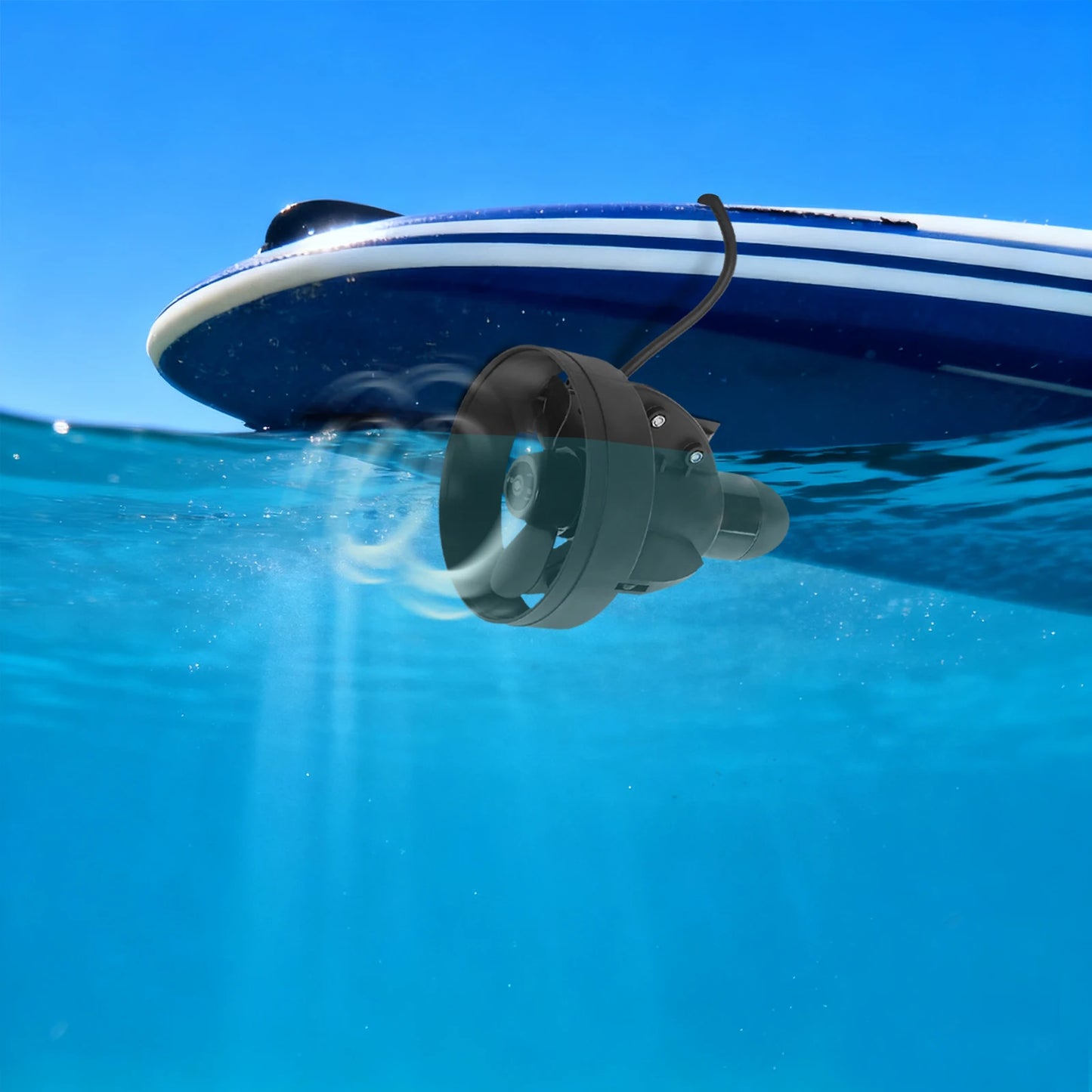 Underwater Electric Thruster for Paddle Board, 288W Motor for SUP Canoe Inflatable Boat, Hands-Free Boating