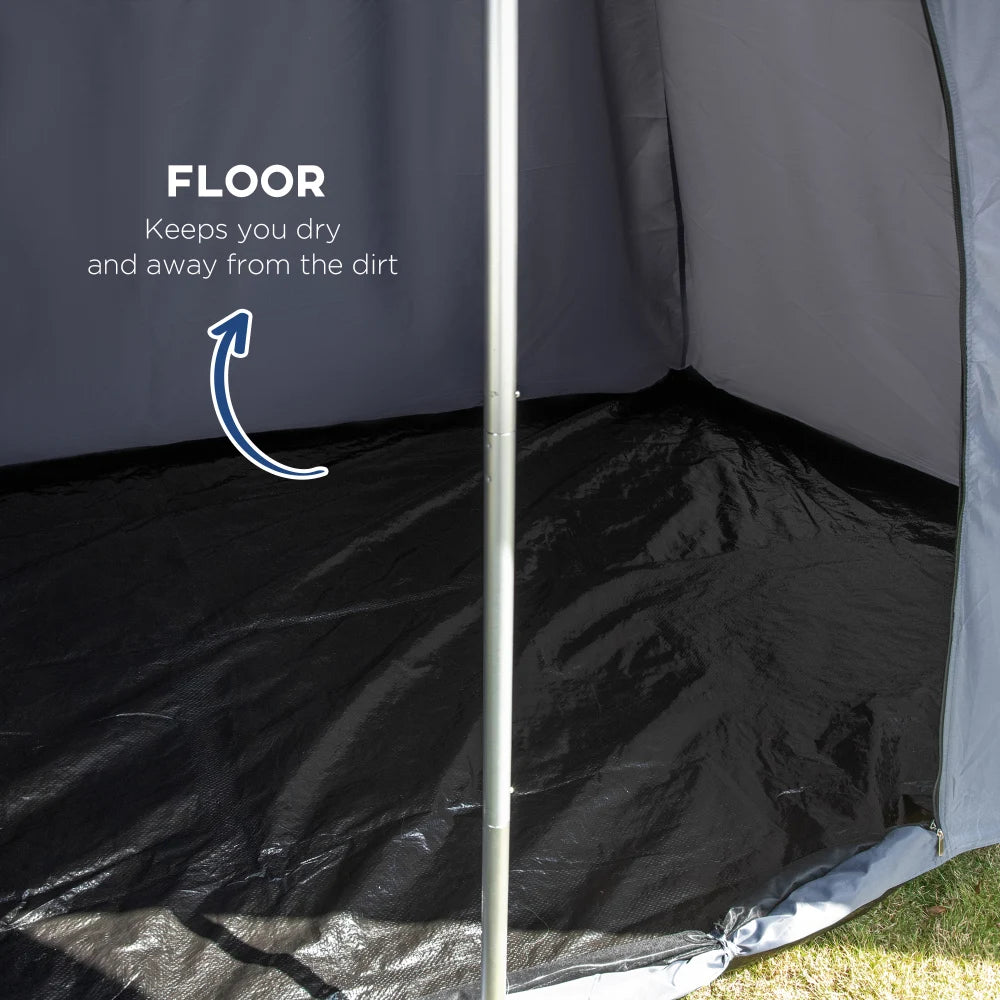 Two-Person Quick Setup Waterproof Teepee Tent With Floor