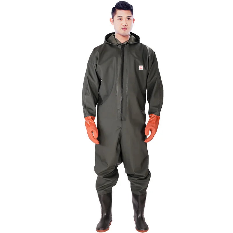 Waterproof Fishing Waders Pants With Boots Set for Man Women Fly Coarse Carp Fishing Gardening Farming Hunting Wader