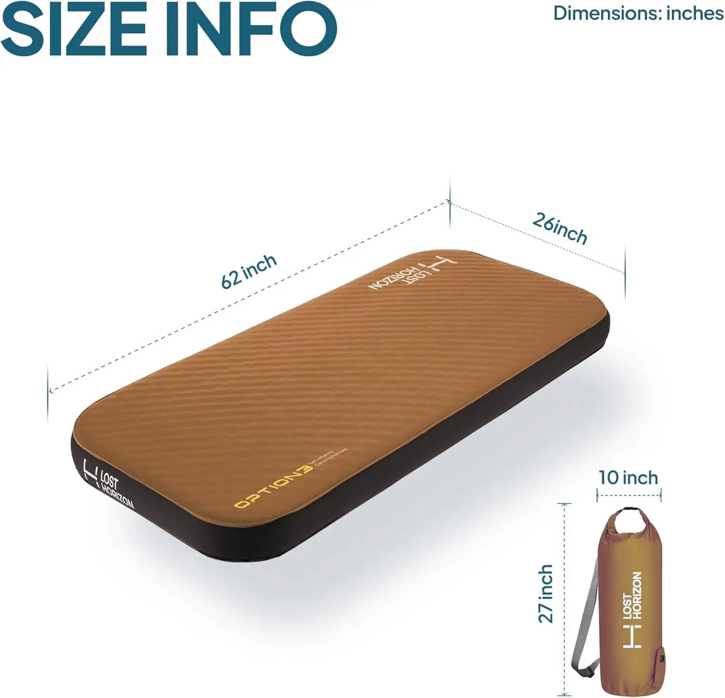 XMSJ Air and Foam Camping Mattress Self Inflating Sleeping Pad