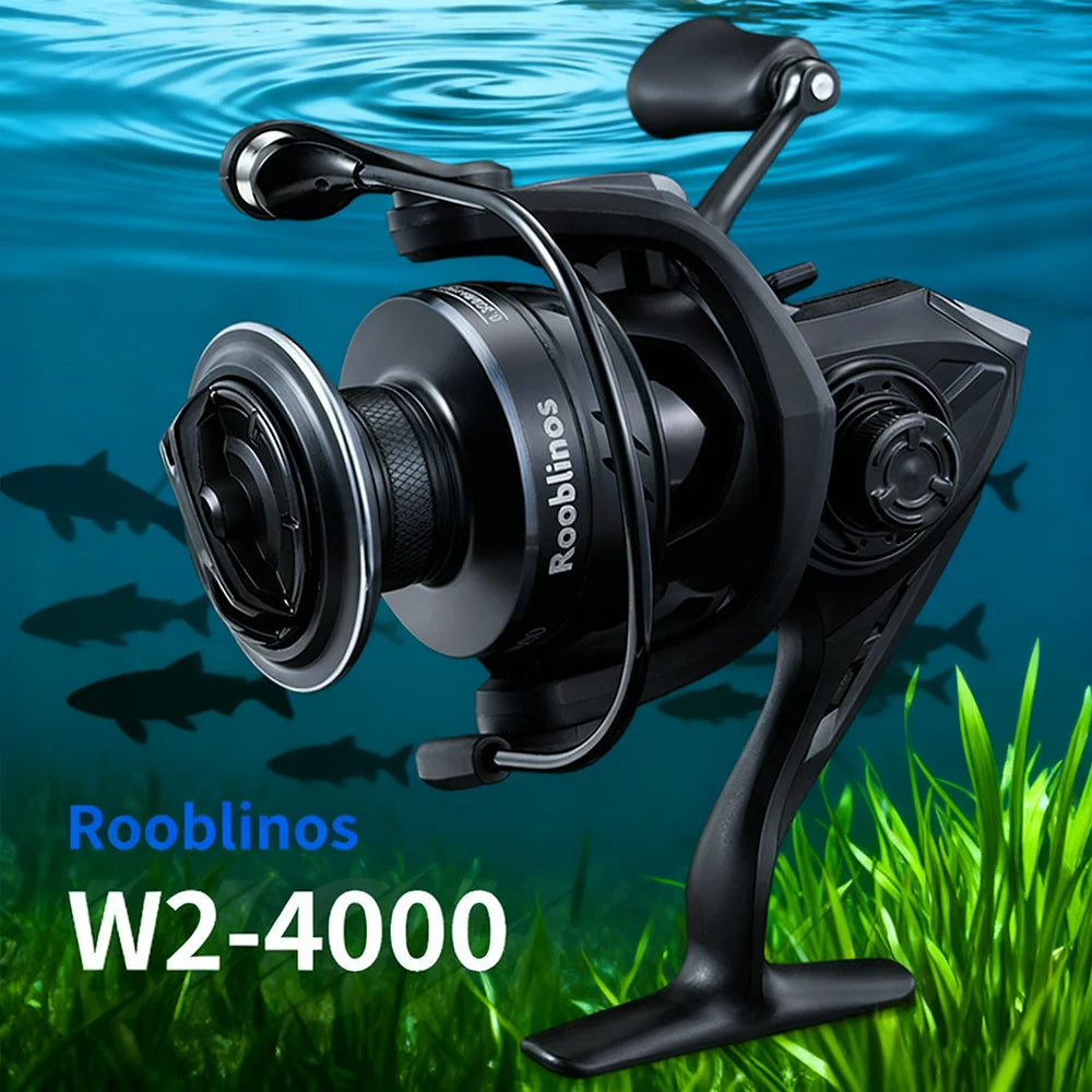 Rooblinos W2 spinning wheel high-end freshwater fishing wheel smooth precision system dual color design