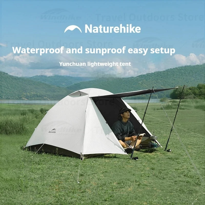 Naturehike YunChuan Camp Tent For Waterproof  Portable Tents UV50+ Lightweight Hiking Shelter Tents Outdoor Camping Triple Tents
