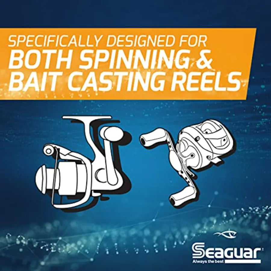 Seaguar InvizX Multi-Species Fishing Line for Casting Live Bait Freshwater 100 Fluorocarbon Clear Multiple Sizes