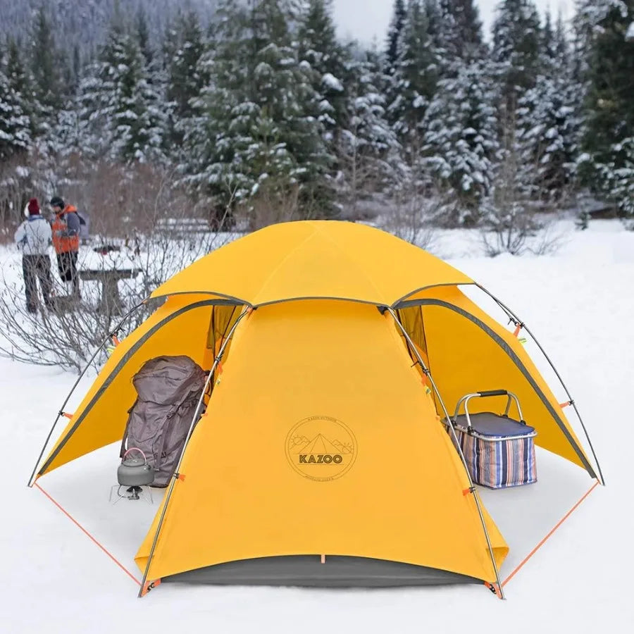 Ultralight Waterproof Backpacking Tent For 1-2 Persons Aluminum Frame