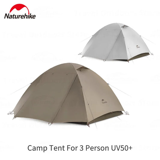 Naturehike YunChuan Camp Tent For Waterproof  Portable Tents UV50+ Lightweight Hiking Shelter Tents Outdoor Camping Triple Tents
